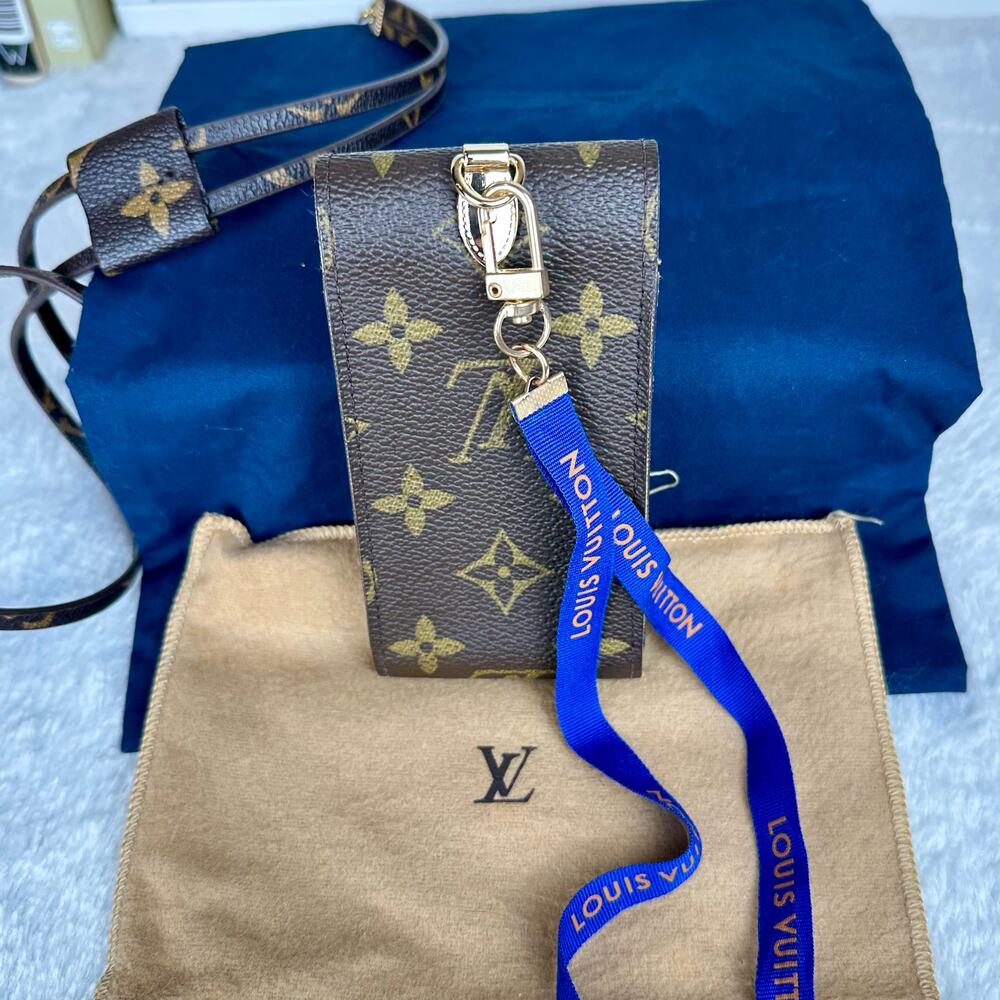Louis Vuitton Card Case Key Fob holder lanyard w/ handmade lanyard CUSTOM - Picture 3 of 16